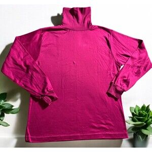 Vintage 1990s Ivy Club Classics Magenta Turtleneck Sweater Size Women’s M NWT